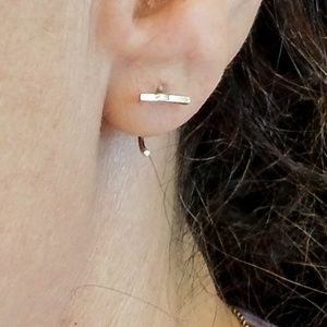 Bar Huggie Earings